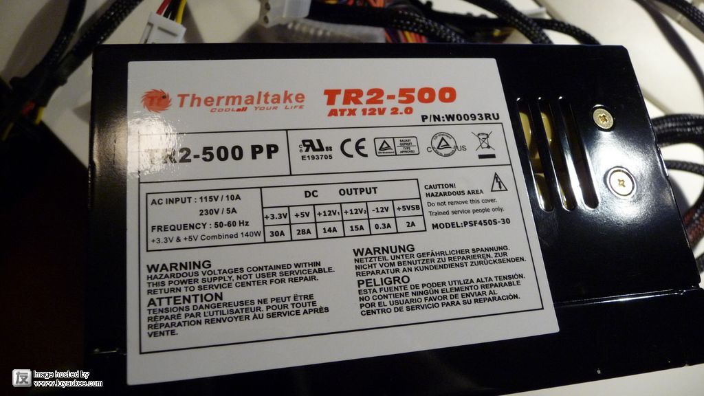 Thermaltake Pure Power TR2-500 500W ATX 12V 2.0 Power Supply