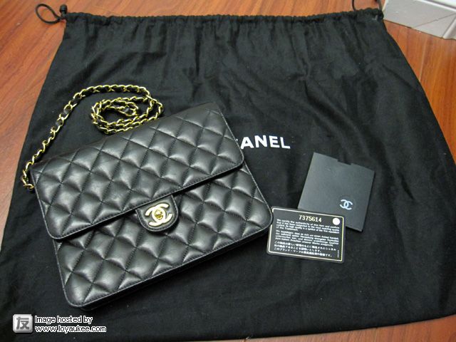 Chanel Black Quilted Lambskin Flap